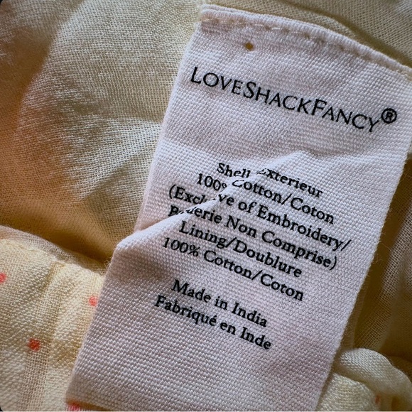 NWT LoveShackFancy ‘Hestia’ Floral Midi Skirt in “Mellow Yellow” Size 0 - Picture 12 of 16